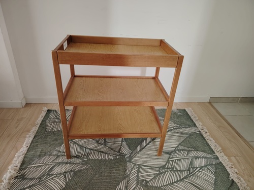 Table à langer en merisier