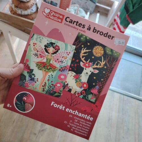 Carte à broder forêt enchantée