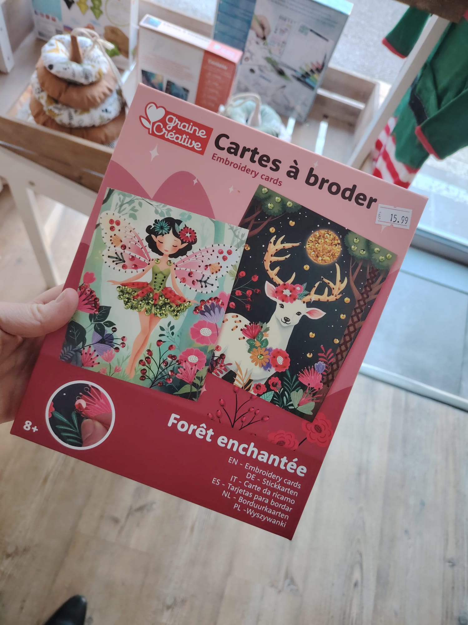 Carte à broder forêt enchantée