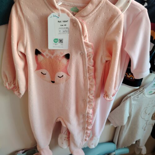 Pyjama en velours à motifs renard